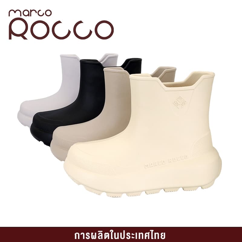 Marco Rocco รองเท้าบูทแฟชั่น EVA กันฝน กันน้ํา กันลื่น รองเท้าบูทกันฝนสําหรับผู้หญิงผู้ชาย MR8024