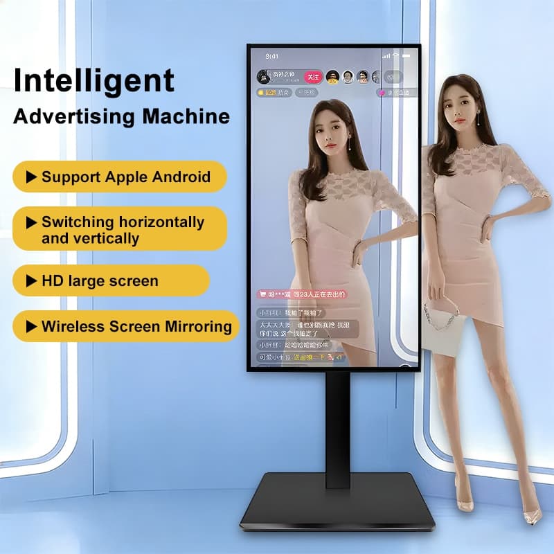 จอภาพ HD อเนกประสงค์ เหมาะสําหรับใช้งานกับคอมพิวเตอร์ การฉายภาพหน้าจอโทรศัพท์มือถือแบบไร้สายและแบบมีสาย ขนาด…