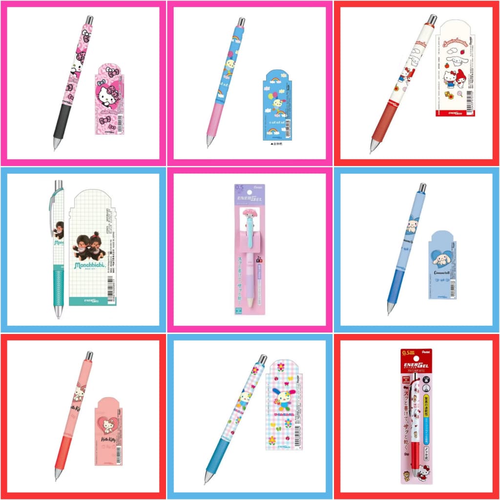 💛 แท้ 100% ปากกา Pentel Energel Sanrio 🧡 เพนเทล 3in1 Disney ปากกาเจล ปากกาแห้งเร็ว หมึกดํา เครื่องเขียน…