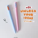 M&G ปากกาเจลแห้งไว รุ่น Switch Unlock your ideas หมึกน้ําเงิน 0.5 mm