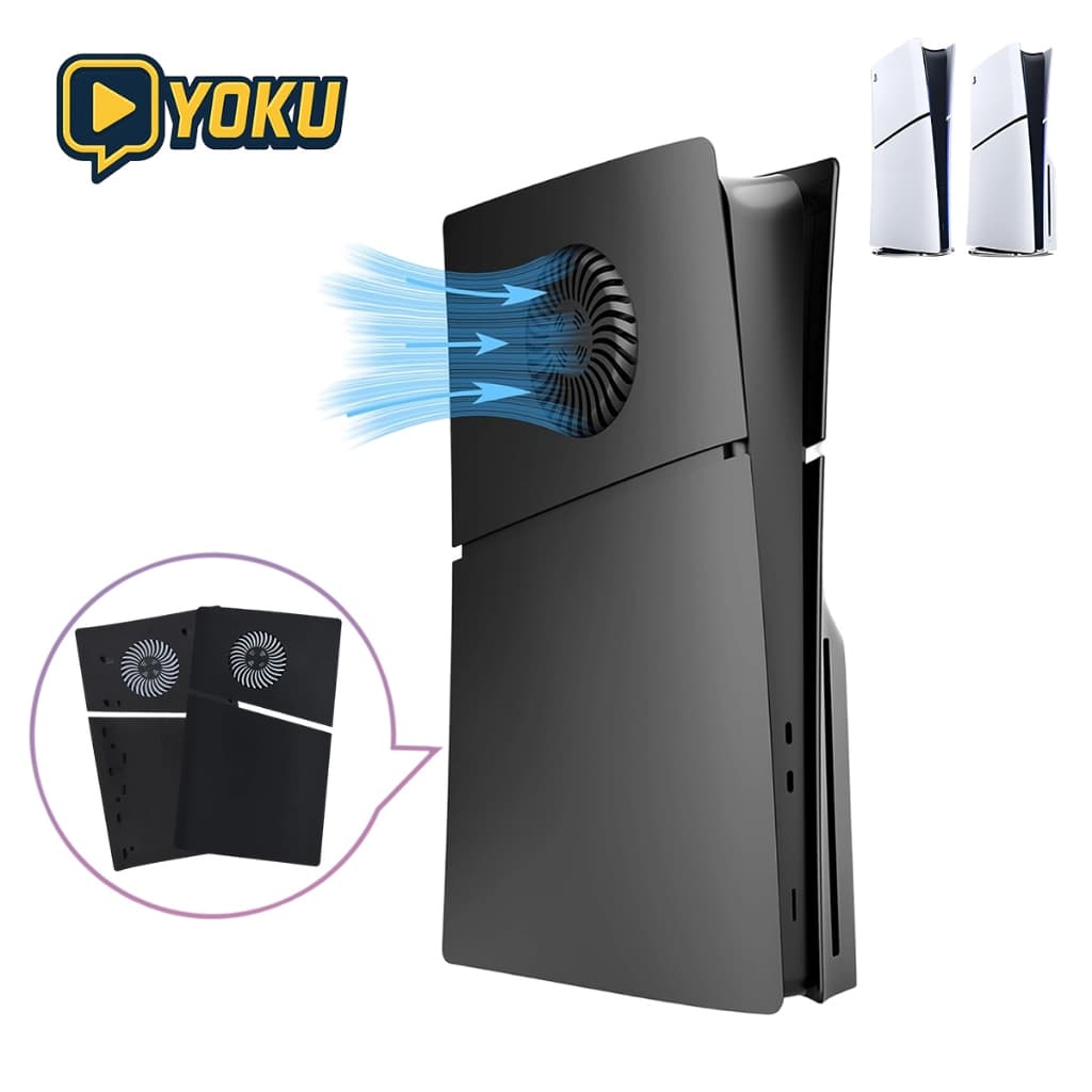 เคสระบายความร้อนสําหรับ PS5 Slim เคสป้องกันและระบายความร้อนสําหรับ PS5 Slim อุปกรณ์เสริมสําหรับเครื่องเล่นเกม…