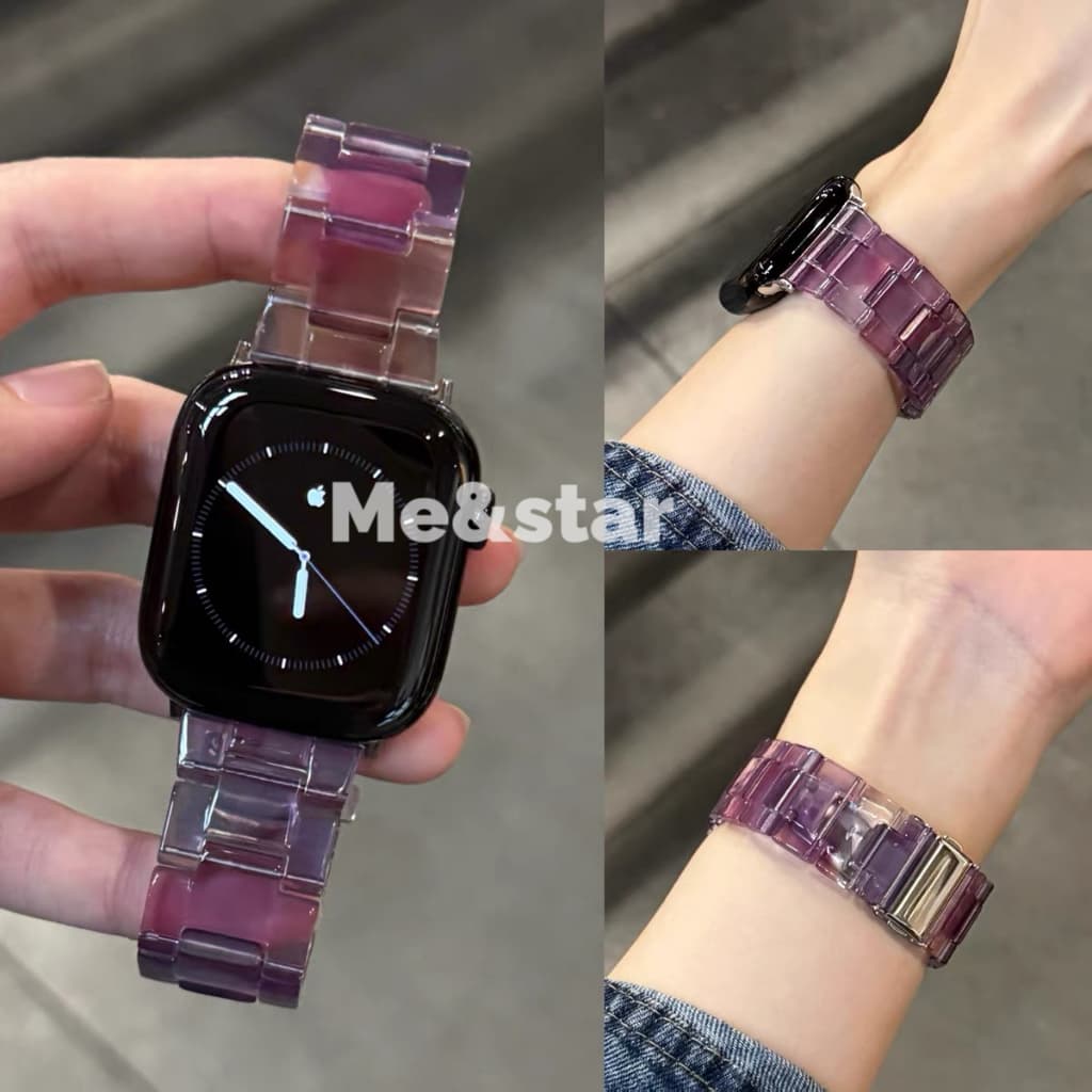 สายนาฬิกาข้อมือ smart watch สําหรับ ซีรีส์ 11 10 9 87 6 5 4 3 2 1 ขนาด 38/41/42/40/44/45/46/49มม สาย…