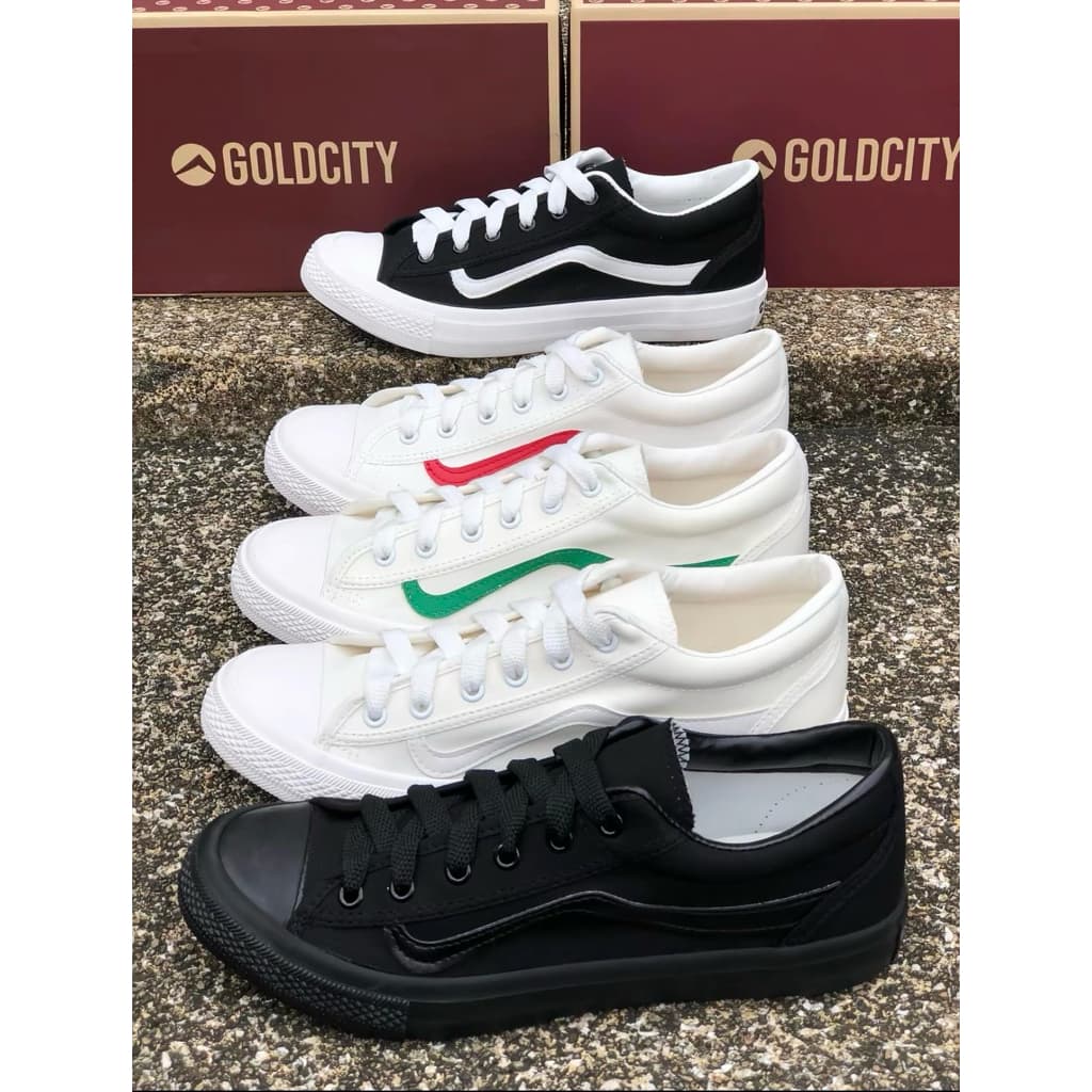 💦พร้อมส่ง💦 Goldcity รองเท้าผ้าใบผูกเชือก โกลซิตี้ รุ่น NO-502 ดีไซน์เรียบ ผ้าใบ ใส่ได้ทุกวัน แมตช์ได้ทุกลุค…