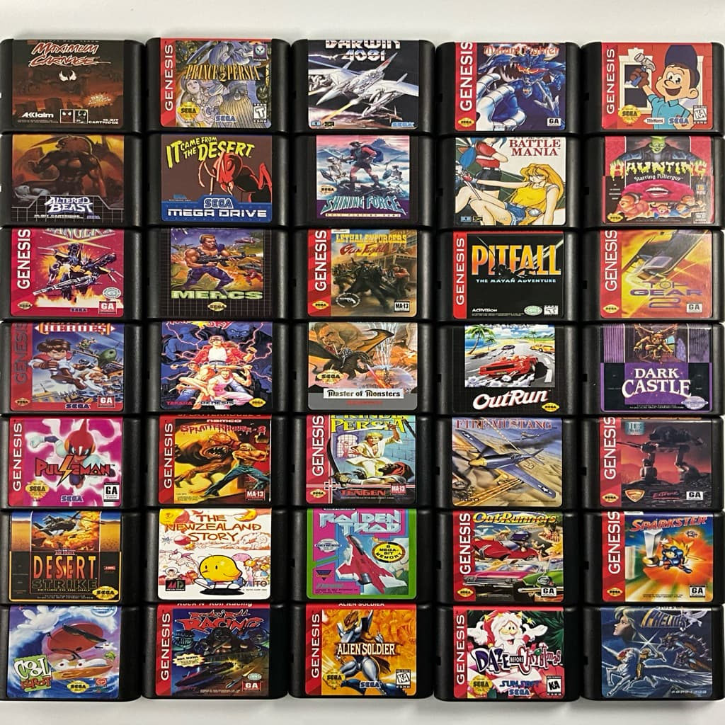 SEGA Mega Drive Copy Cartridge เกมตลับก็อป Sega Genesis Retro Game Collection หลายเกมให้เลือก