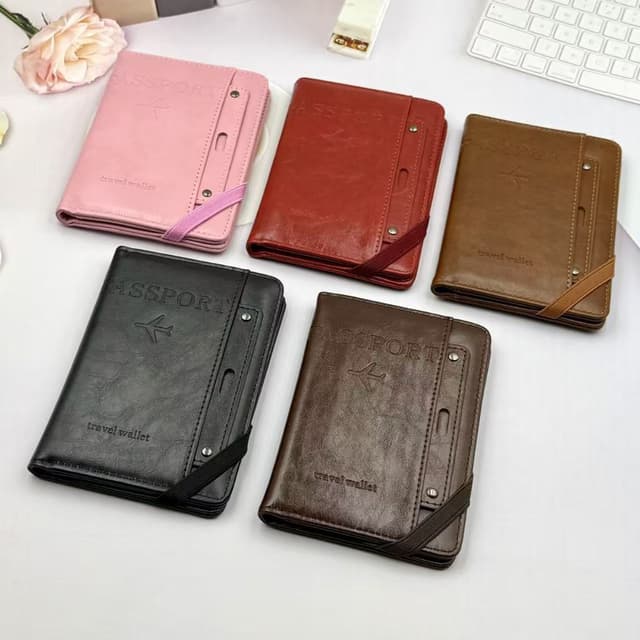 ที่ใส่พาสปอร์ตสําหรับเดินทางระหว่างประเทศ พร้อมช่องใส่บัตรหลายช่อง กระเป๋าเงินอเนกประสงค์