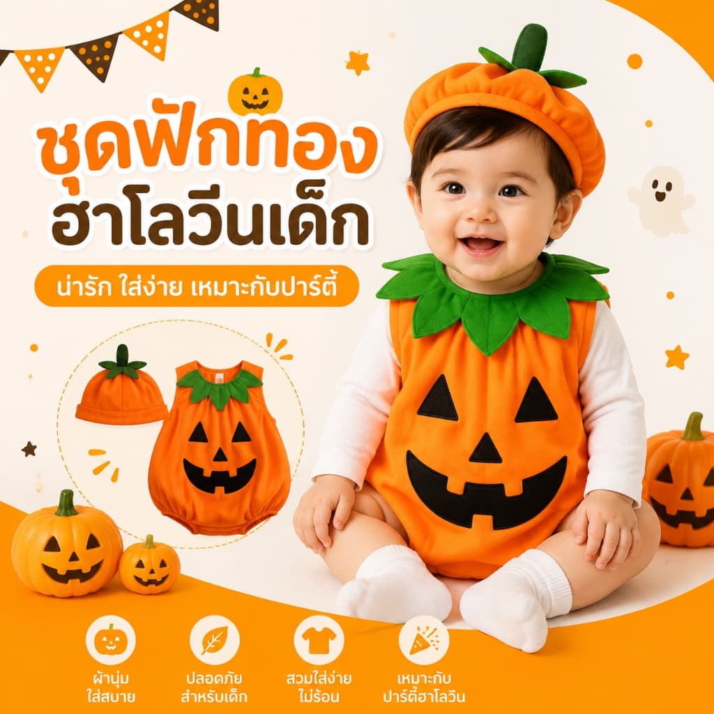 ชุดแฟนซีเด็ก 3 ชิ้น ชุดฮาโลวีนเด็ก มีให้เลือก 8 ไซส์ ทั้งเด็กเล็ก-เด็กโต ชุดแฟนซีฮาโลวีน
