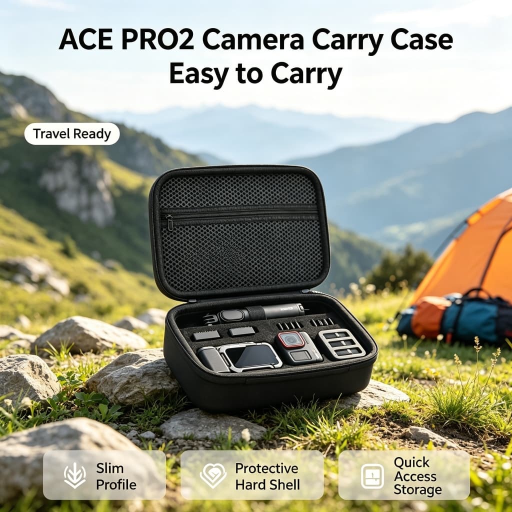 Insta360 Ace Pro 2 กระเป๋าถือ Hard Shell กระเป๋าสําหรับ Insta360 Ace Pro 2 ชุดกล้อง