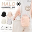 Tpartner HALO Crossbody Bag กระเป๋าสะพายข้าง RFID Blocking 2 ด้าน กระเป๋าสะพายไหล่ 11 ช่อง น้ําหนักเบา 0.2kg…