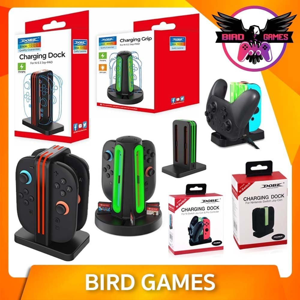 แท่นชาร์จจอย Con & Pro Nintendo Switch 1/2/OLED DOBE (Charging Joy Con / Joy…