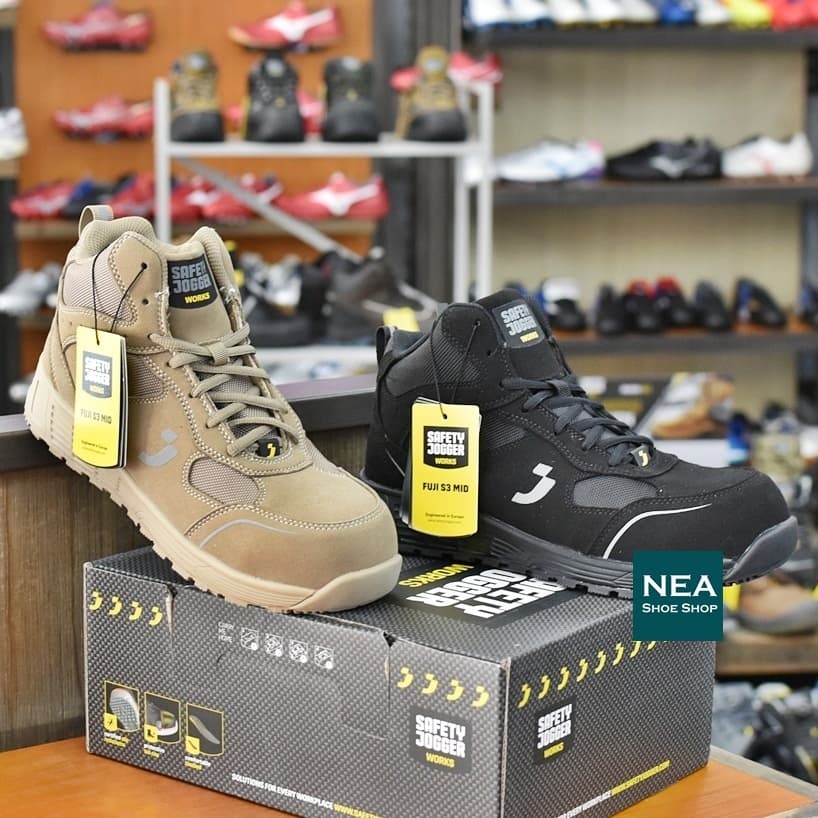 SAFETY JOGGER - FUJI S3 MID รองเท้าเซฟตี้ Metal free หัวคอมโพสิต กันไฟฟ้าสถิต นิรภัย หุ้มข้อ