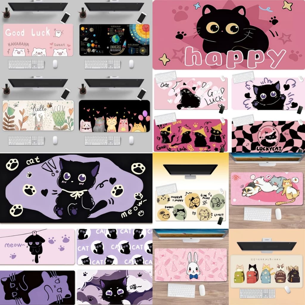 80X30CM mouse pad แผ่นรองเมาส์กันลื่นขนาดใหญ่พิเศษ หนาและกว้างขึ้น แผ่นรองโต๊ะคอมพิวเตอร์ แผ่นรองเล่นเกม…