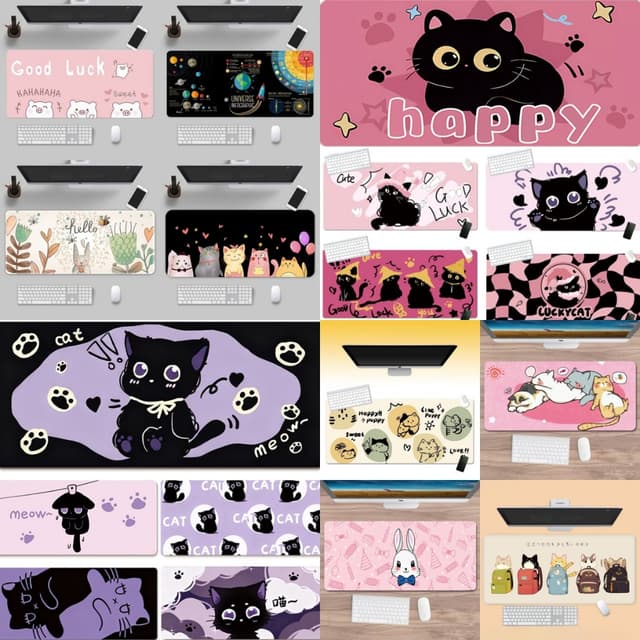 80X30CM mouse pad แผ่นรองเมาส์กันลื่นขนาดใหญ่พิเศษ หนาและกว้างขึ้น แผ่นรองโต๊ะคอมพิวเตอร์ แผ่นรองเล่นเกม…
