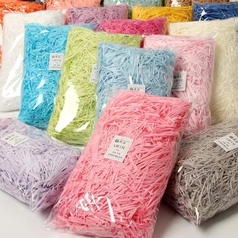100g กระดาษฝอย กระดาษกันกระเแทก ขนาด 100 กรัม / กันกระแทรก นุ่มฟู ไม่บาดมือ กระดาษฝอยสี ส่งไว