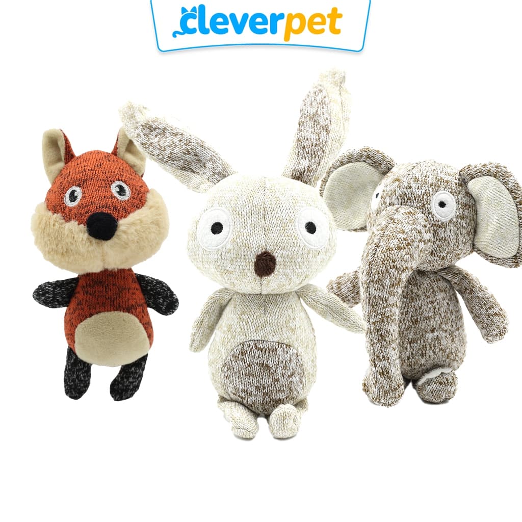 CleverPet ของเล่นสุนัข บีบมีเสียง แข็งแรงทนทาน ตุ๊กตาสุนัข Rabbit Dog Toy รูปที่ 1