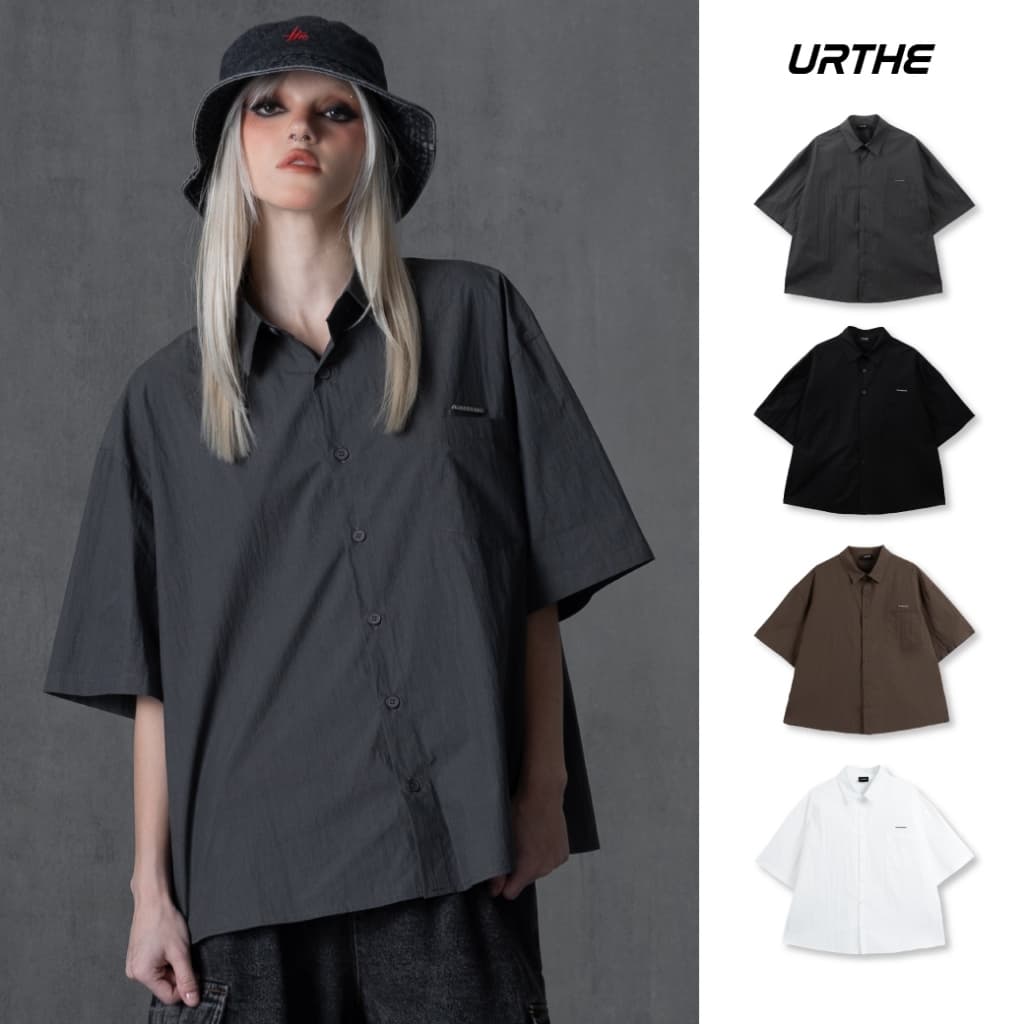 URTHE - เสื้อเชิ้ต เเขนสั้น รุ่น INTOXICATING SHIRTS รูปที่ 1