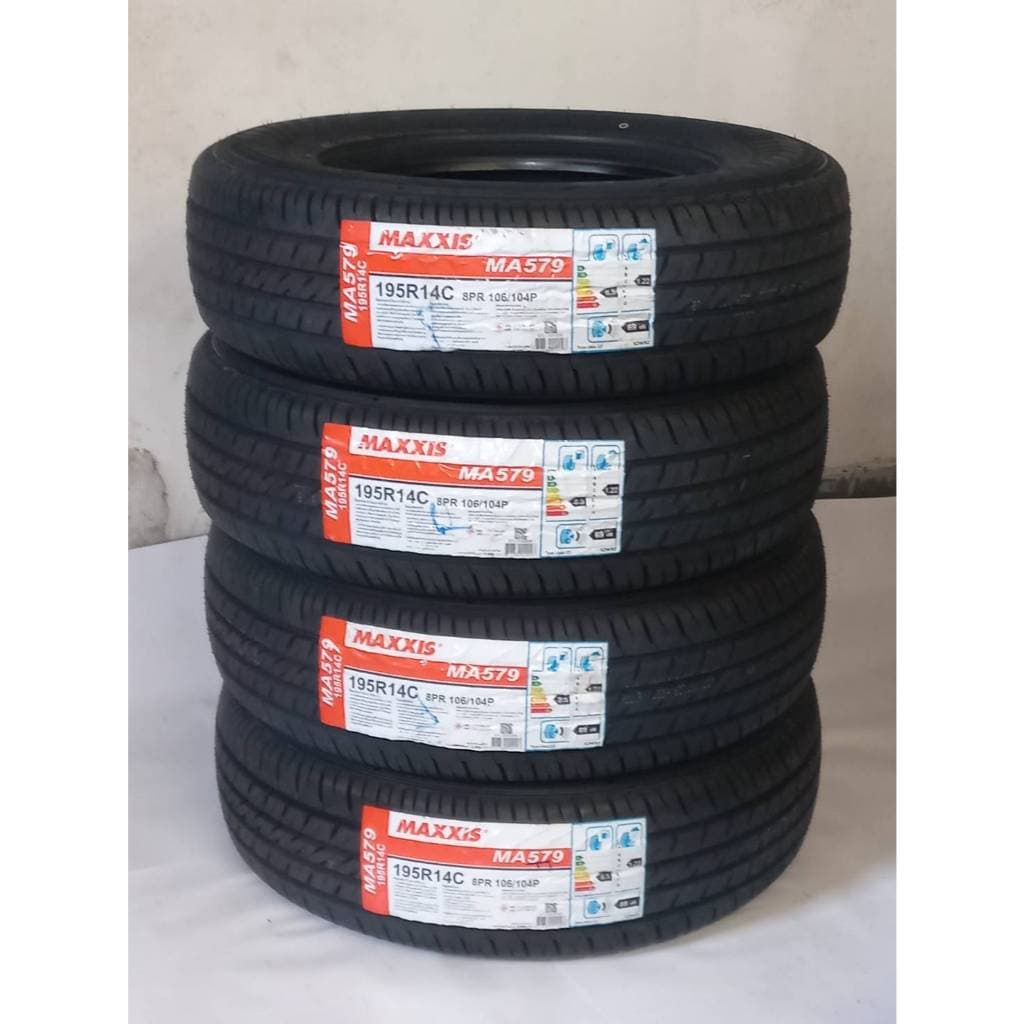 ยาง MAXXIS Size 195R14 ยางนอก 4 เส้น ( ขอบ14 ) ยางใหม่ จํานวน 4 เส้น แถมจุ๊กยาง 4 ตัว ยางใหม่… รูปที่ 1