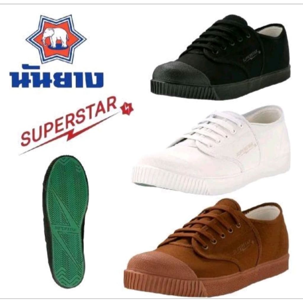 นันยาง รุ่น Super Star พื้นยางแท้ พร้อมส่งทันที รองเท้าตะกร้อ