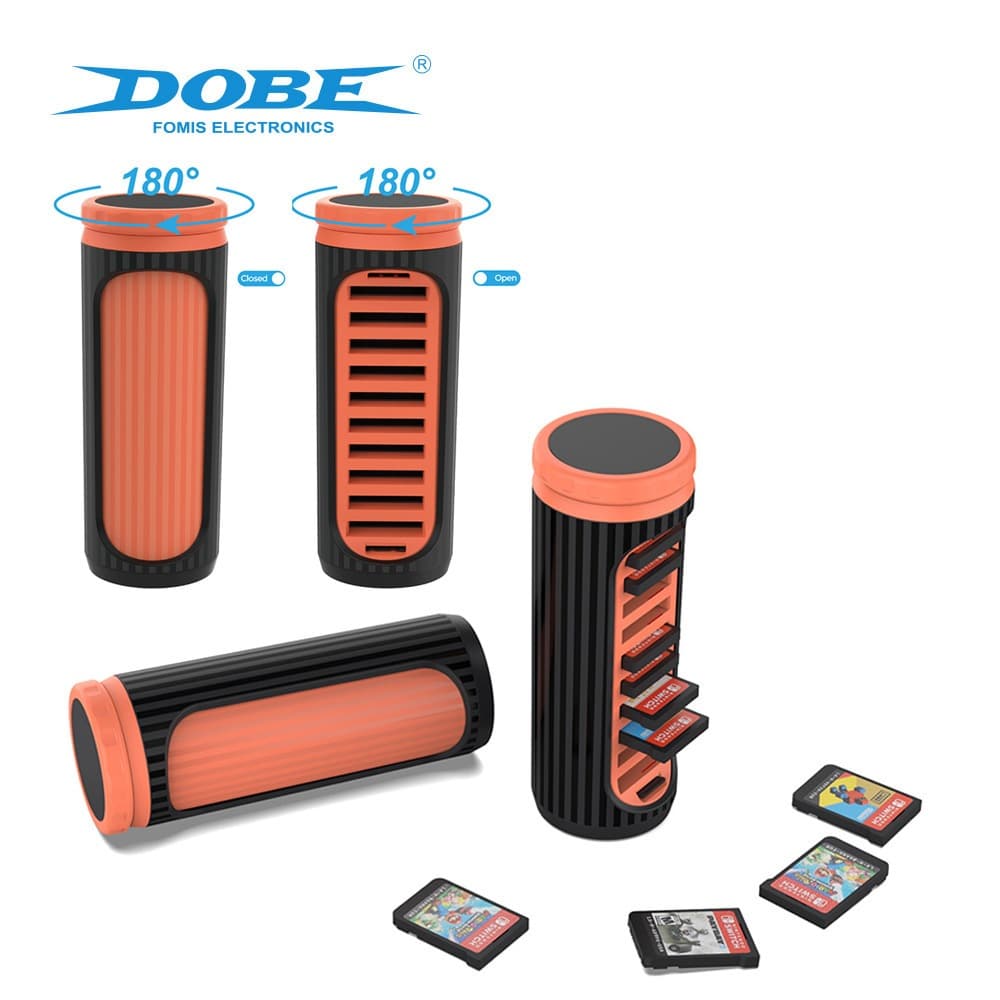 Switch2 Game Card 10-in-1 Rotating Storage Box Switch/Oled Universal Game Card Box Round Storage