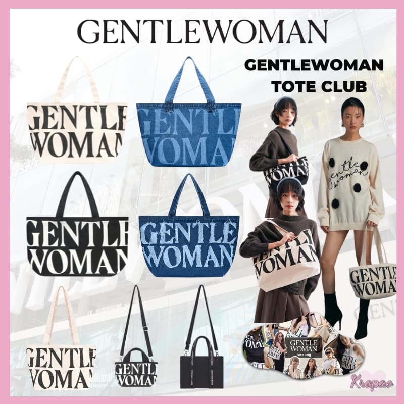💥สินค้าลดราคาพิเศษ💥Gentlewoman Club :GW Canvas Tote Bag White/Black/Denim กระเป๋าผ้า กระเป๋าแบรนด์ไทย…