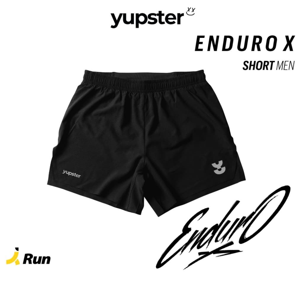 yupster men's Enduro X Shorts กางเกงออกกําลังกาย ของผู้ชาย