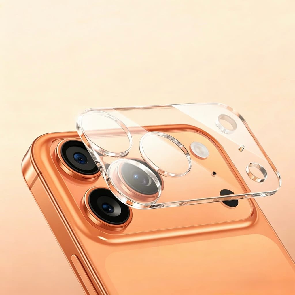 ฟิล์มกระจกกันรอย เลนส์กล้อง เต็มเลนส์ แผ่นใส สําหรับ iPhone 17 17Pro Max 17Air 18Pro 18ProMax