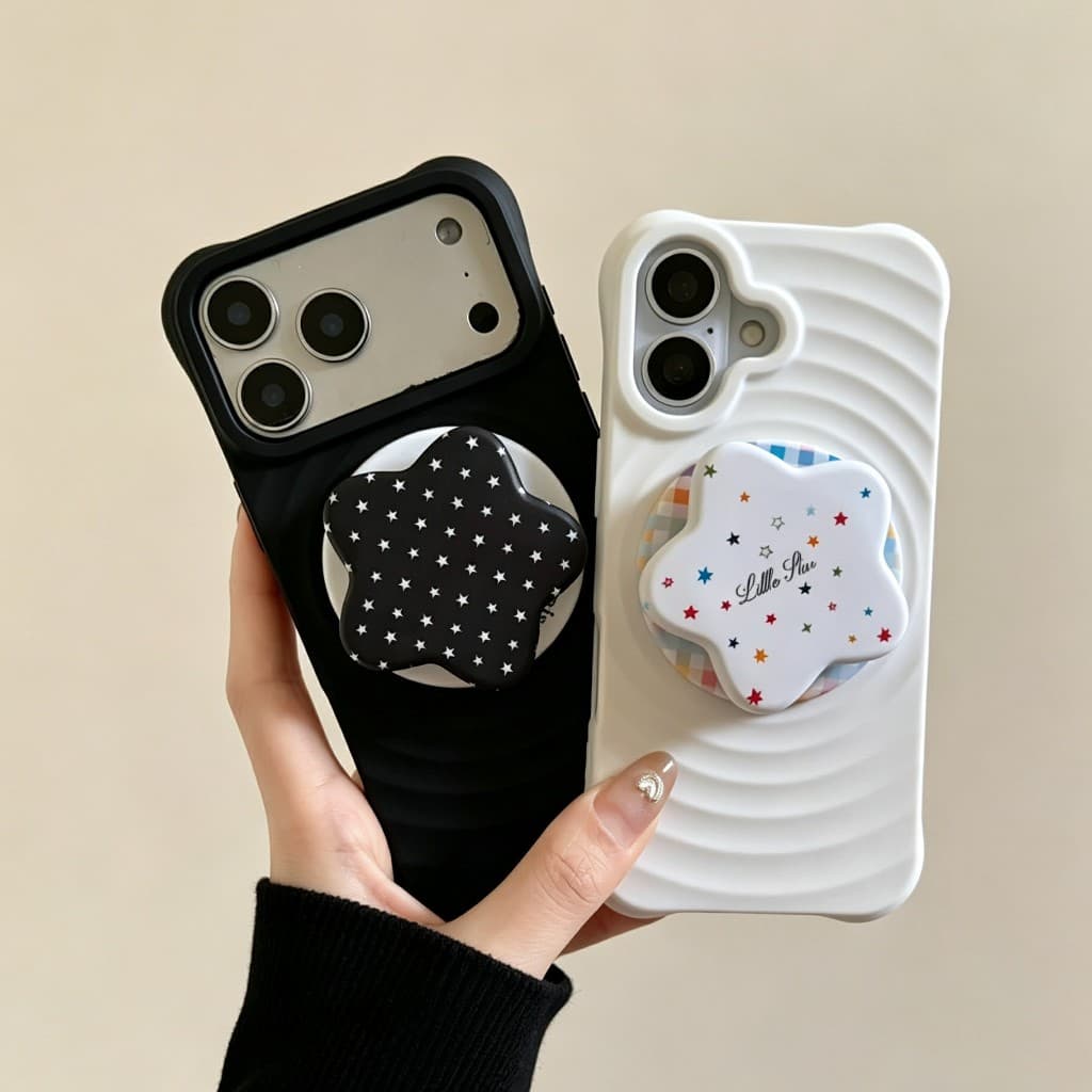 Ripple 17promax เคสกันกระแทก ชาร์จได้ พร้อมกิ๊บต๊อก pop up แม่เหล็ก สําหรับ 18promax ไอโฟน17 16 15 14 13 pro…