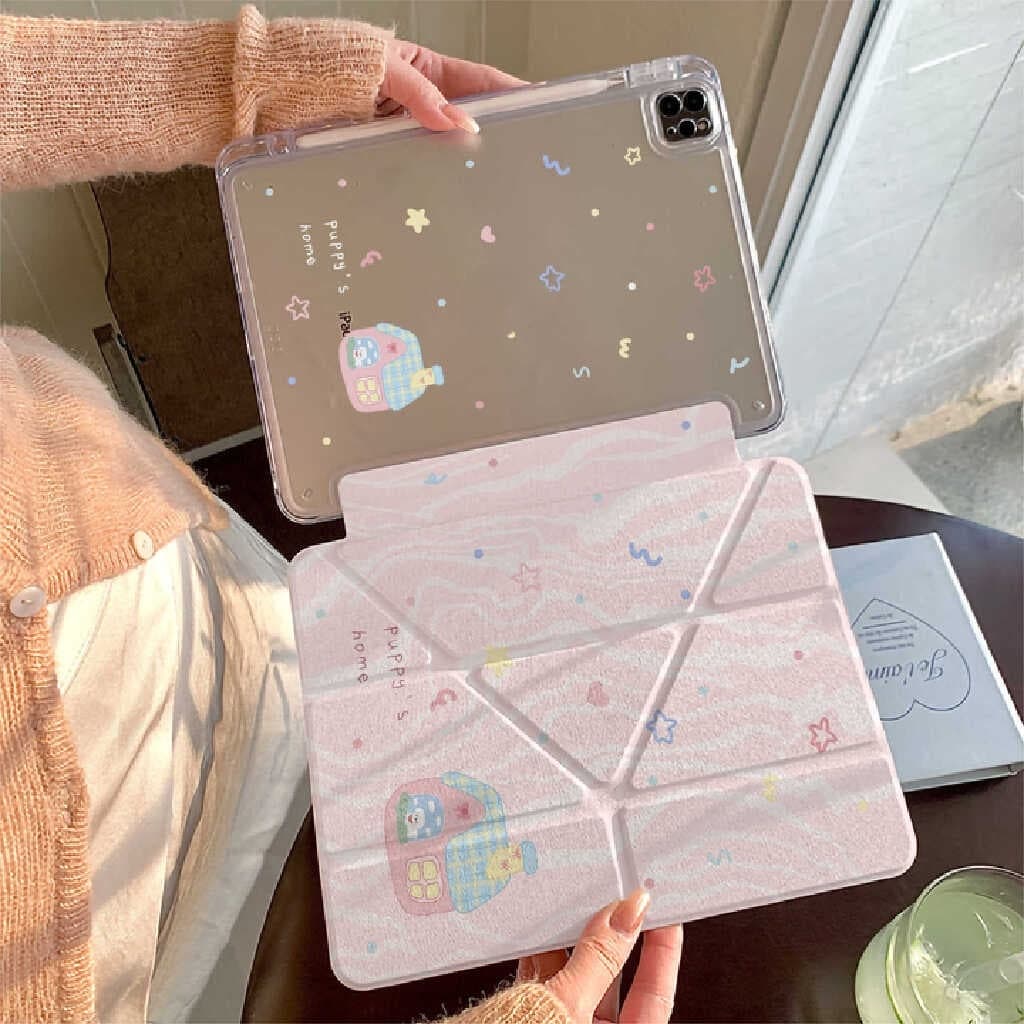 เคส iPad แบบพับได้ 3+Y สําหรับ Gen11 A16 Gen10 2022 Air8 Air4 Air5 Air6 Air7 Gen7/8/9 10.2 Pro11 2018-22…