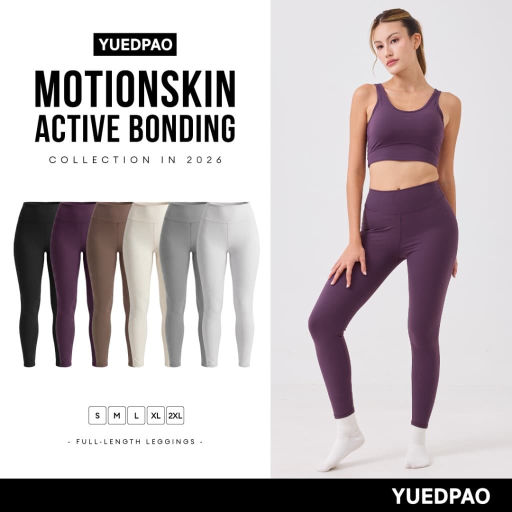 Yuedpao MotionSkin Active Full-Length Leggings เลกกิ้งออกกําลังกาย โยคะ ฟิตเนส เอวสูง เก็บทรง มีกระเป๋า…