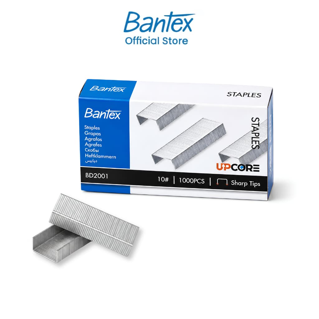 Bantex ลวดเย็บกระดาษ ขนาด 26/6,10mm ลูกแม็ก ลวดแม็ก ลวดเย็บเอกสาร Staples Silver