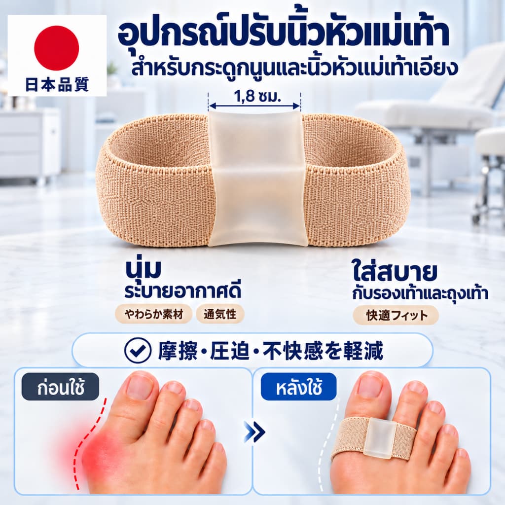 ที่แยกนิ้วโป้งเท้า ผ้าผสมซิลิโคน สําหรับนิ้วเอียง กระดูกโปน ลดเสียดสี นุ่มยืดหยุ่น ใส่รองเท้าได้