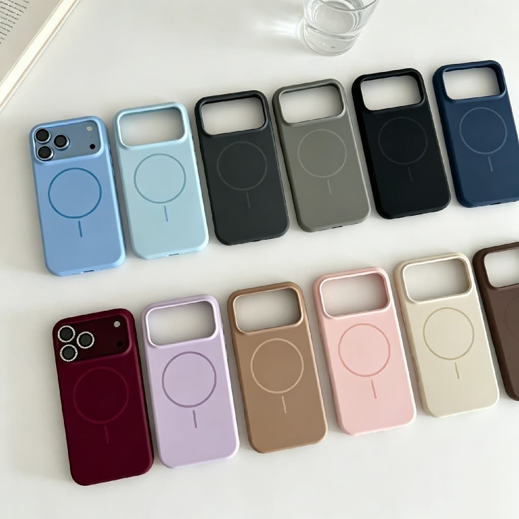 ส่งจากไทย สําหรับ18promax ไอโฟน i17 17air 17promax เคสกํามะหยี่ ชาร์จได้ สีพื้น เคสนิ่ม ซิลิโคน i16promax i16…
