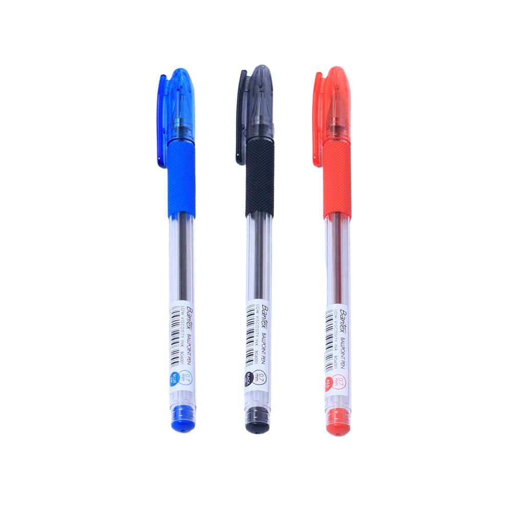 Bantex ปากกาลูกลื่น ขนาด 0.7 มม. เลือกได้ 3 สี ปากกา เขียนลื่น ไม่มีสะดุด ด้ามจับทนทาน Ballpoint Pen