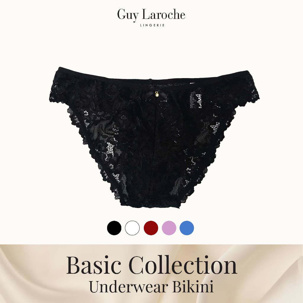 Guy Laroche Lingerie กีลาโรช กางเกงในลูกไม้ ทรงบิกินี่ Underwear Bikini GU2T29 รูปที่ 1