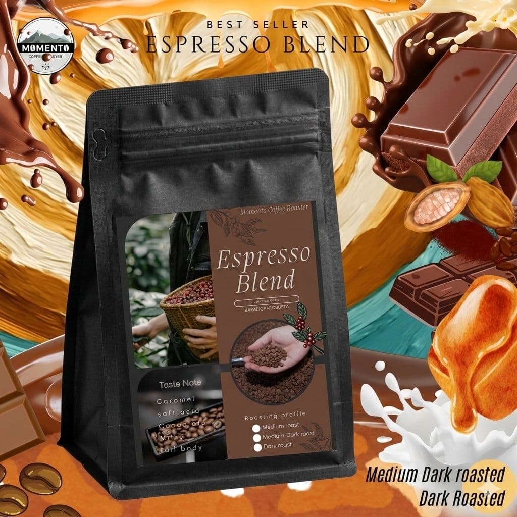 Espresso Blend กาแฟเบลนคั่วกลาง-เข้ม
