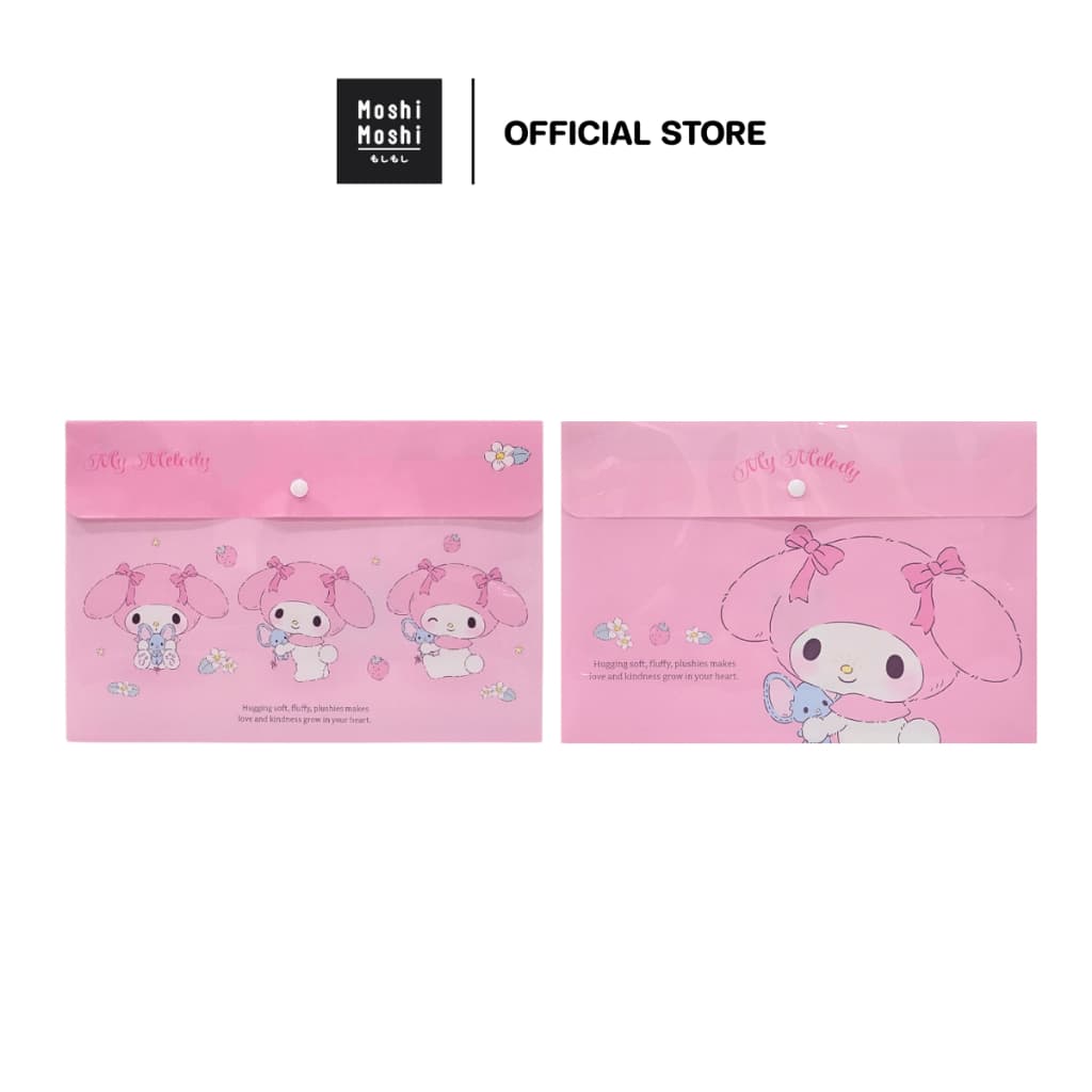 Moshi Moshi แฟ้ม แฟ้มใส่เอกสาร แฟ้มกระดุมขยายก้น A4 ลาย Mymelody ลิขสิทธิ์แท้จากค่าย Sanrio รุ่น…