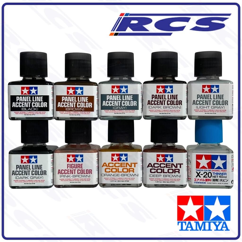 🖌TAMIYA PANEL LINE ACCENT COLOR น้ํายาตัดเส้น 87131 87132 87133 87140 87189 87199 87201 87209 87210 80030