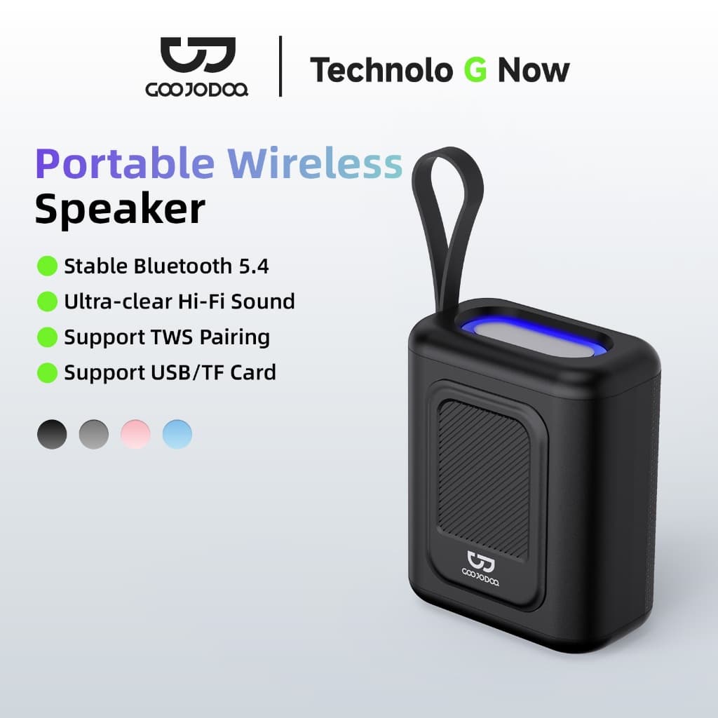GOOJODOQ Ab4094 ลําโพง Bluetooth 5.4 เอฟเฟกต์แสง RGB รองรับ TF/USB ลําโพงพกพา Hifi Type C ชาร์จเร็ว