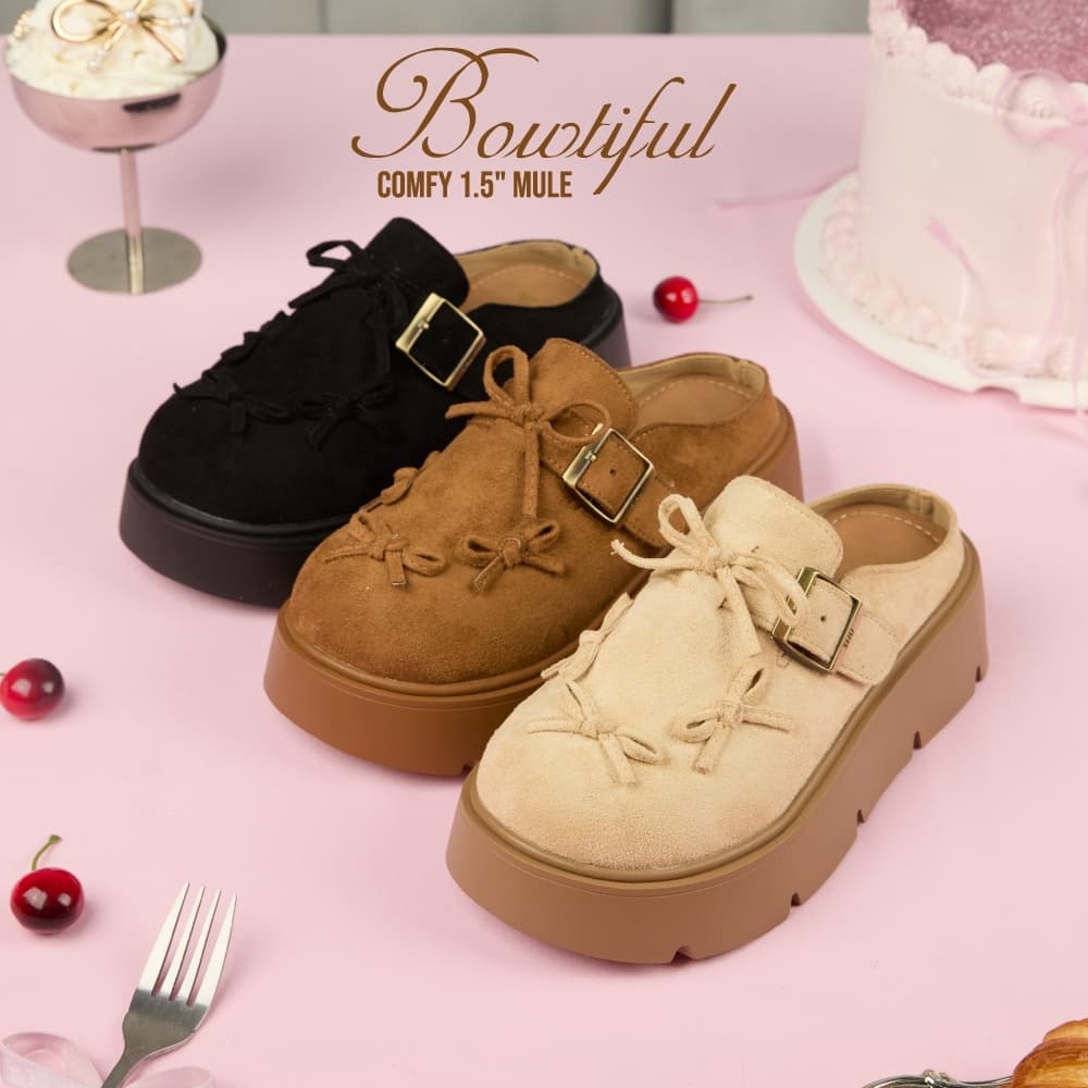 SHU COMFY 1.5" MULE BOWTIFUL รองเท้า รูปที่ 1