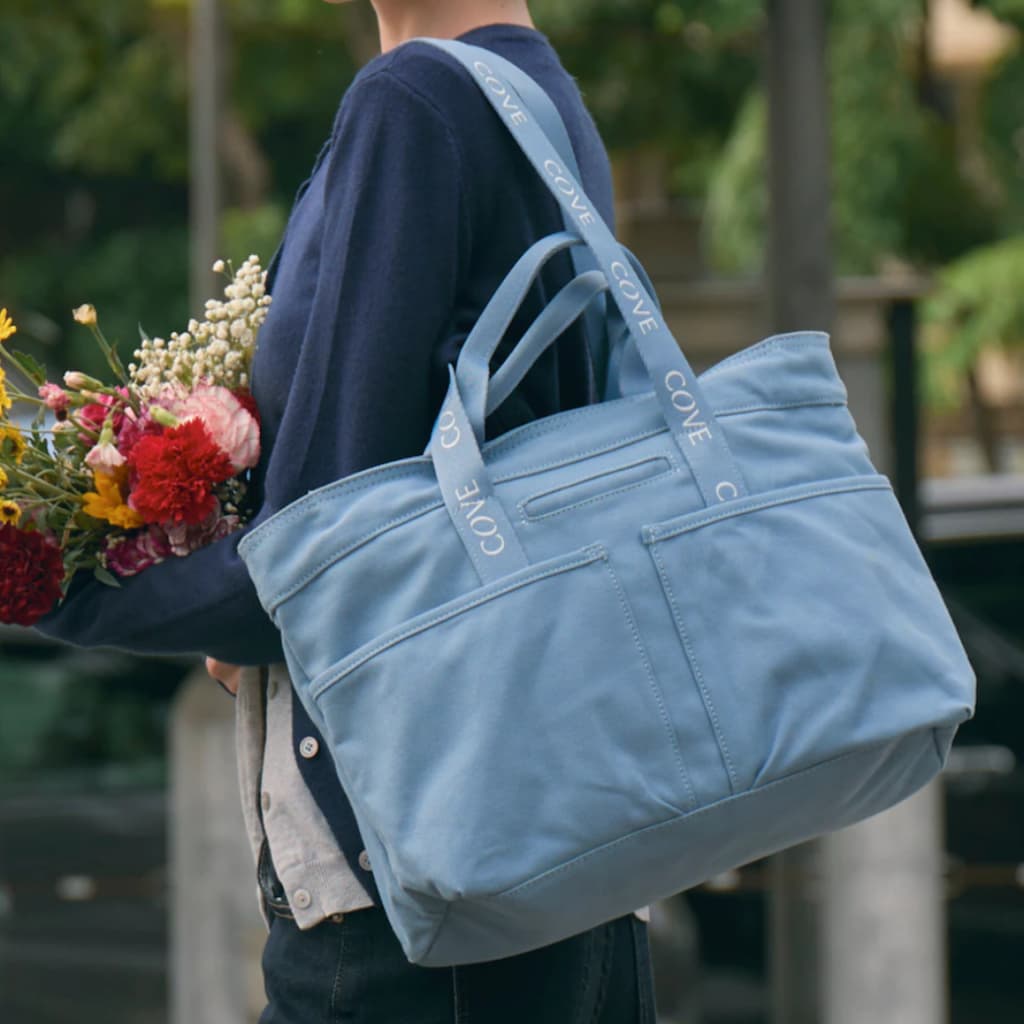 COVE Daytrip Canvas Tote กระเป๋าใส่โน๊ตบุ๊ค / Laptop 15 นิ้ว กระเป๋าสะพายไหล่ ผ้าแคนวาส
