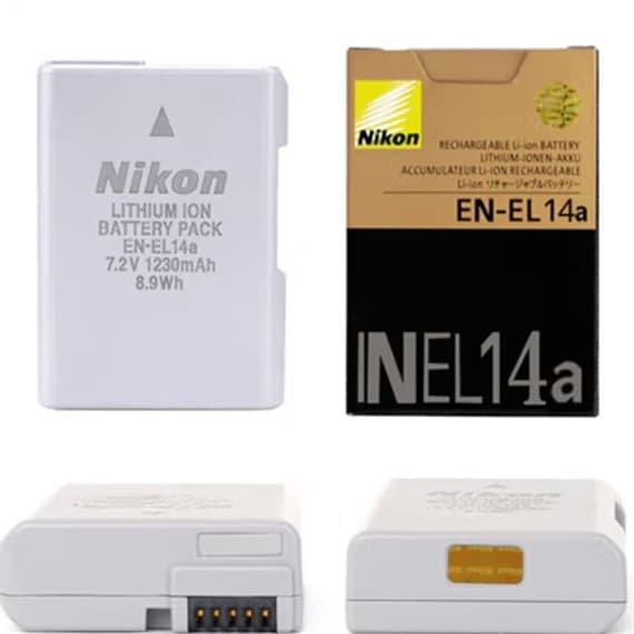 (COD) (รับประกัน 1 ปี)Nikon EN-EL14 / EN-EL14a แบตเตอรี่ สําหรับ Nikon D3100 D3200 D3400 D5100 D5200…