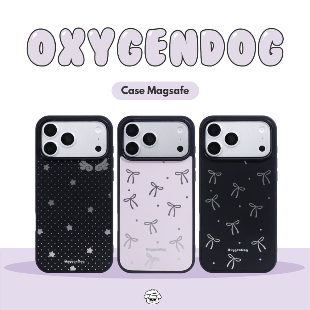 Oxygendog case เคสไอโฟน ลายโบว์ For iPhone 18ProMax 18Pro 17ProMax 17Pro 17 16promax 16 15promax 15