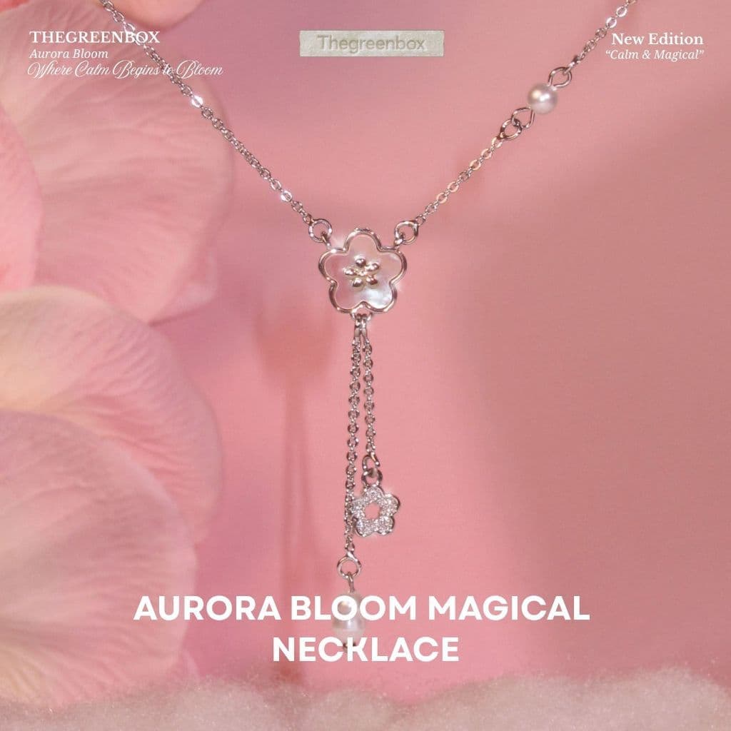 สร้อยคอ Aurora Bloom Magical Necklace - The Green Box