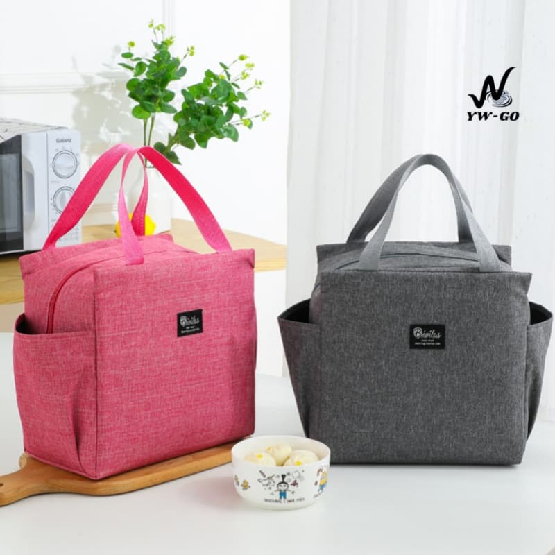 กระเป๋าเก็บความร้อน ความเย็น สําหรับปิกนิกกลางแจ้ง lunch bag กระเป๋าเก็บอุณภูมิ (พร้อมส่งค่ะ)