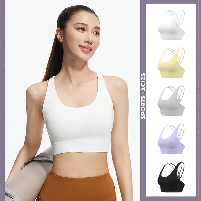 mvp sport สปอร์ตบรา โยคะบรา สายไขว้ลําตัว แผ่นรองบราในตัว
