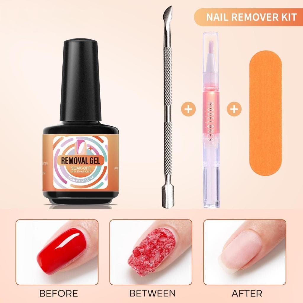 น้ํายาล้างเจลเล็บ ล้างเล็บ 18ml 4 ชิ้น ถอดเจลเร็ว สําหรับทํา เล็บที่บ้าน Nail Polish Remover