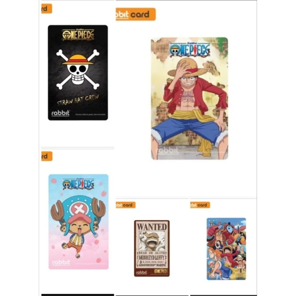 RABBIT CARD บัตรแรบบิท ONE PIECE สําหรับบุคคลทั่วไป