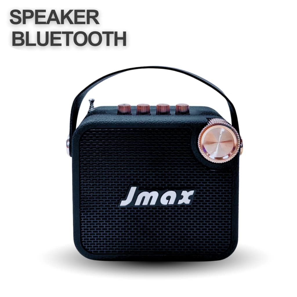 JMAX ลําโพงบลูทูธไร้สาย JM-2E เชื่อมต่อได้2ตัว พร้อมสายหิ้ว ลําโพงไร้สาย BT/FM/USB/TF ของแท้100%