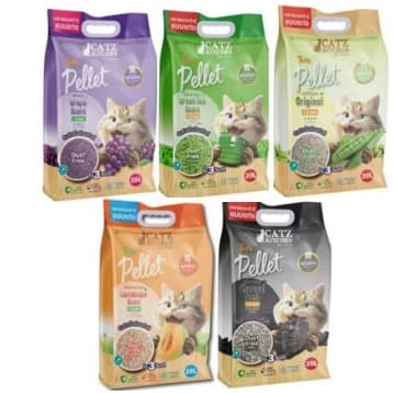 PET8 ทรายแมวเต้าหู้ จากไฟเบอร์ถั่วลันเตา เกรดพรีเมี่ยม ขนาด18.5-20L.*โปรดอ่านรายละเอียดก่อนสั่งซื้อ