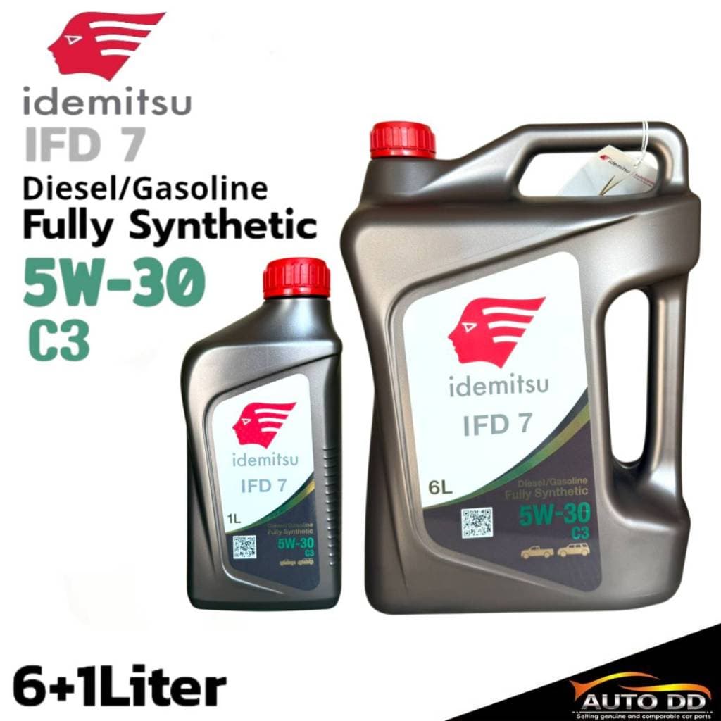 น้ํามันเครื่องดีเซล IDEMITSU IFD 7 5W-30 สังเคราะห์แท้ ยี่ห้อIDEMITSU ขนาด 6+1L