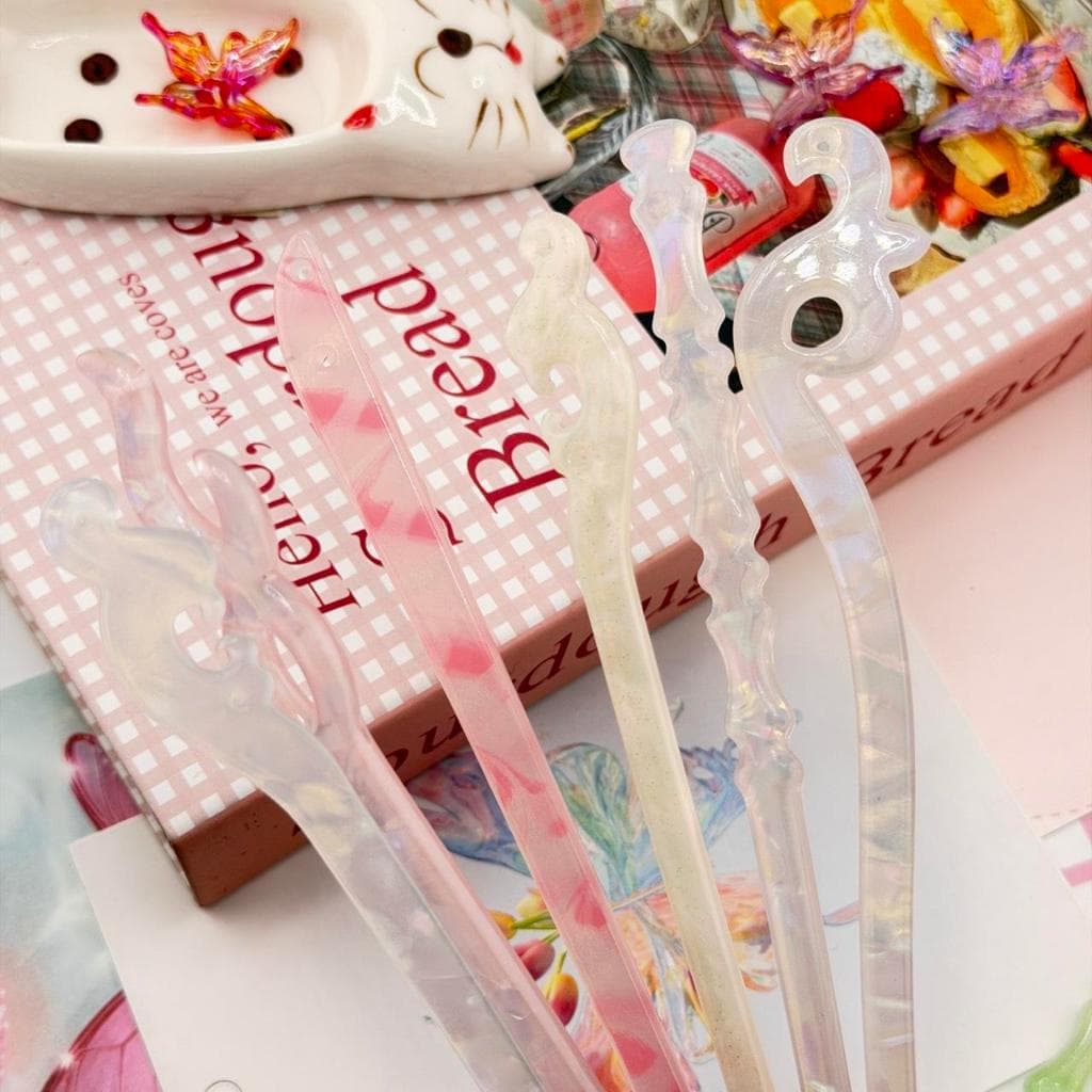 ปิ่นปักผมเรซิ่นจีน ปิ่นจีน ฐานปิ่น ยาว 17-18 cm. สําหรับตกแต่งเครื่องประดับแฮนด์เมด ขายเป็นชิ้น DIY